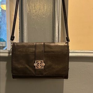 Giani Bernini Black Leather Crossbody Bag